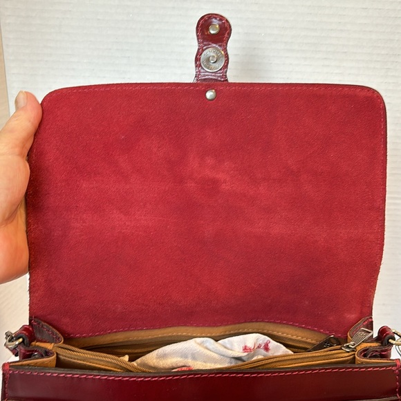 Patricia Nash Burgundy Crossbody Bag Renaissance Collection - Picture 13 of 16